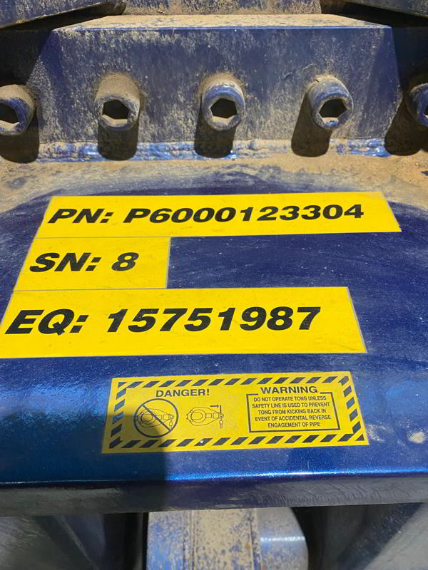 ECKEL 14” Tong Package unused from Pelican Oil Tools