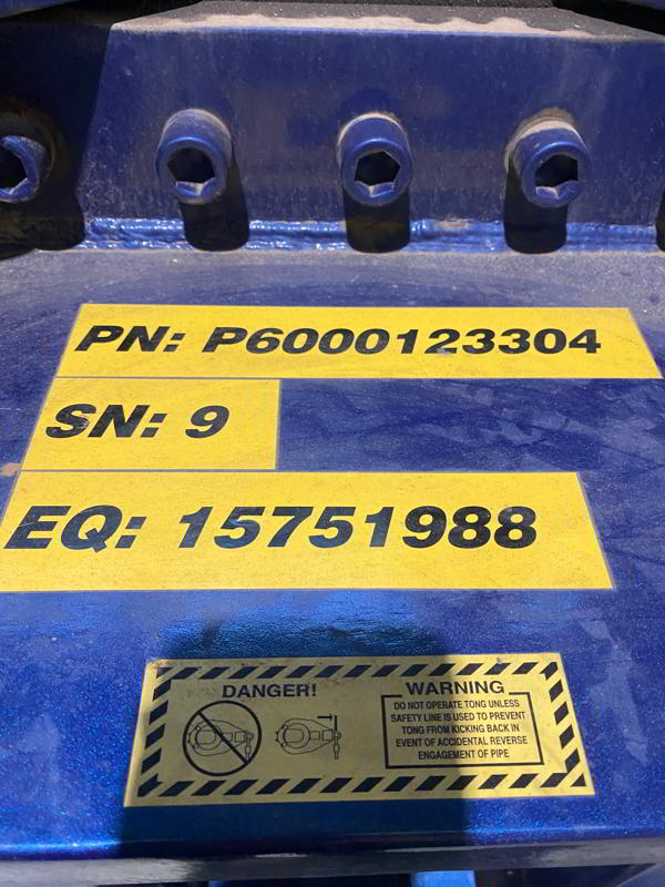 ECKEL 14” Tong Package unused from Pelican Oil Tools